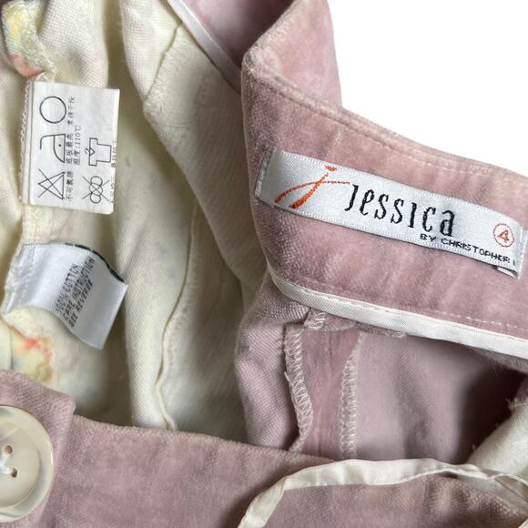 Vintage Jessica By Christopher L 4 100% Cotton Plaid Patterned Pants - Picture 5 of 6